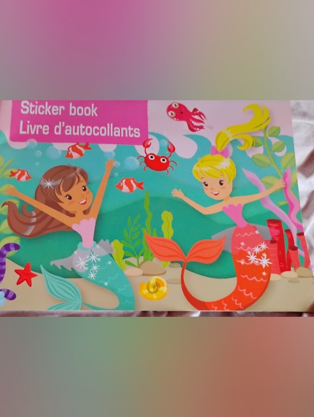 Mermaid Sticker Book Pack - Pink and Teal Mermaid Designs